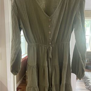 Olive Green Women's Dress
